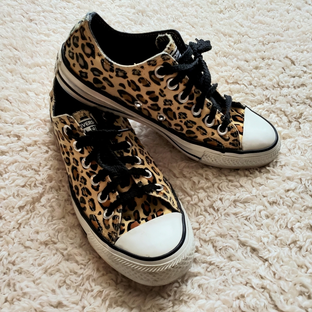 Leopard Print Converse